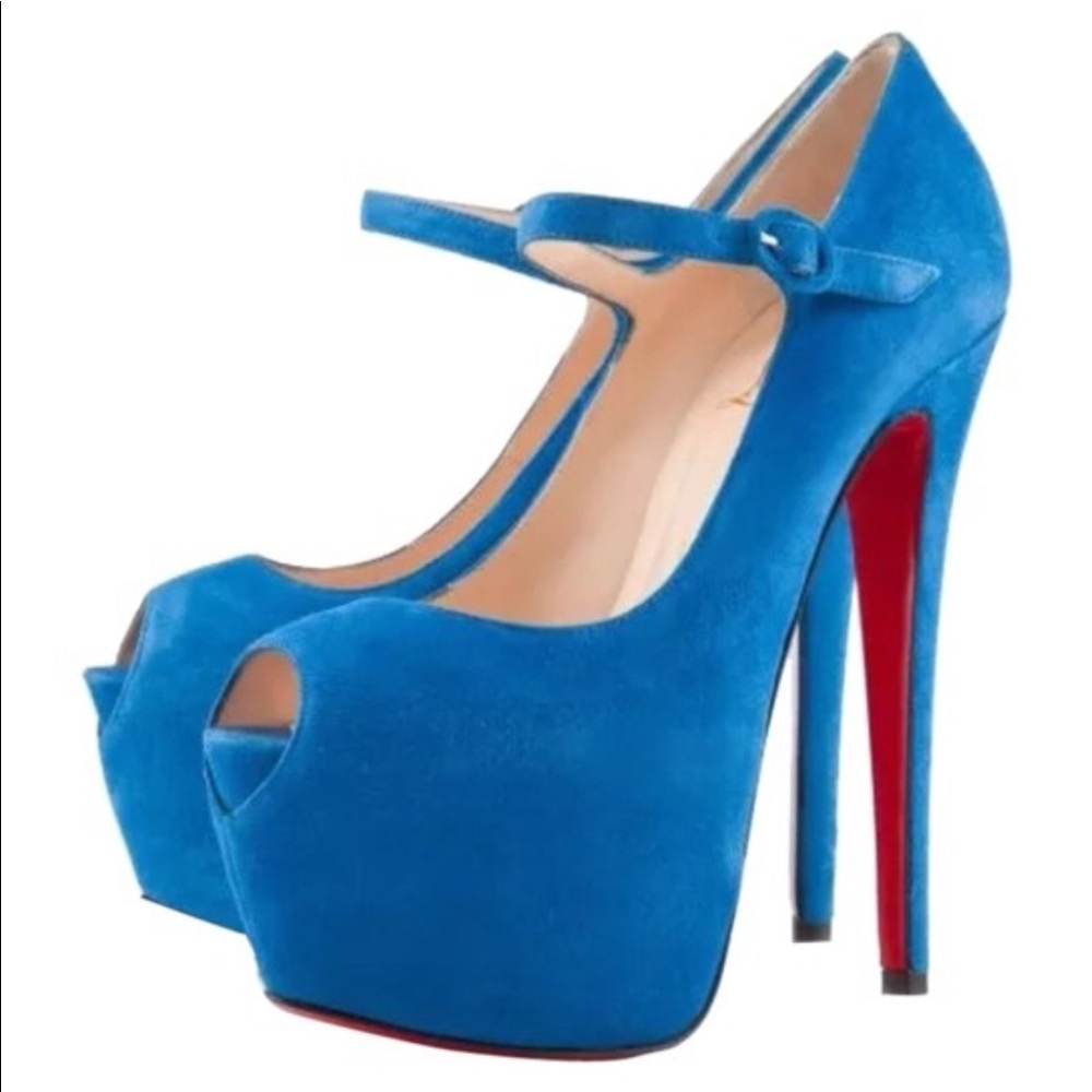 👑THE MOST STYLISH MARY JANES! Christian Louboutin Lady Highness Velour Platforms